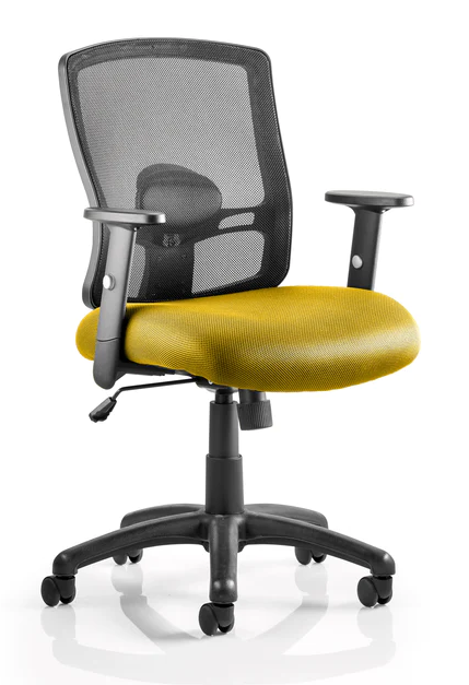 Portland Mesh Back and Fabric Seat Task Operator Office Chair - Multiple Colour Options